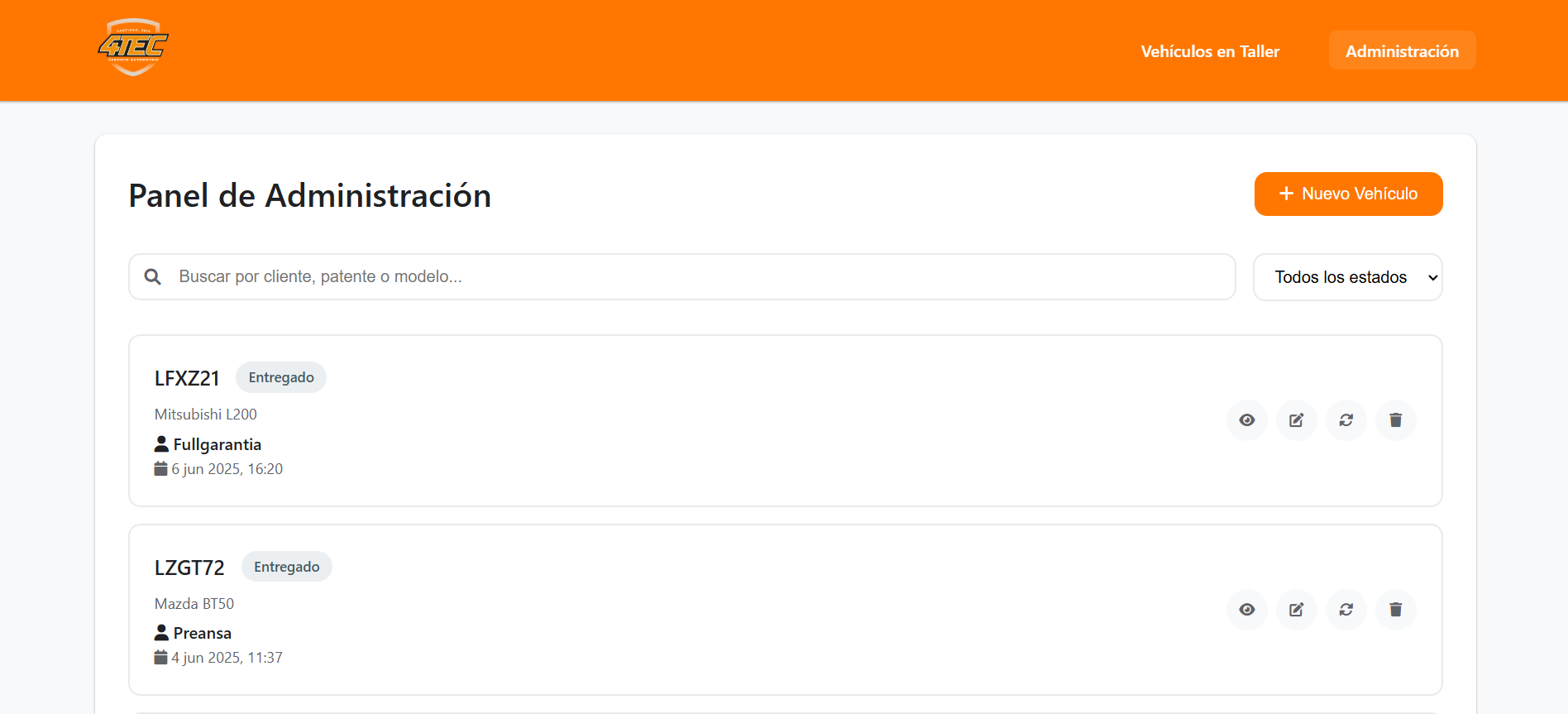 Sistema De Flota Inteligente